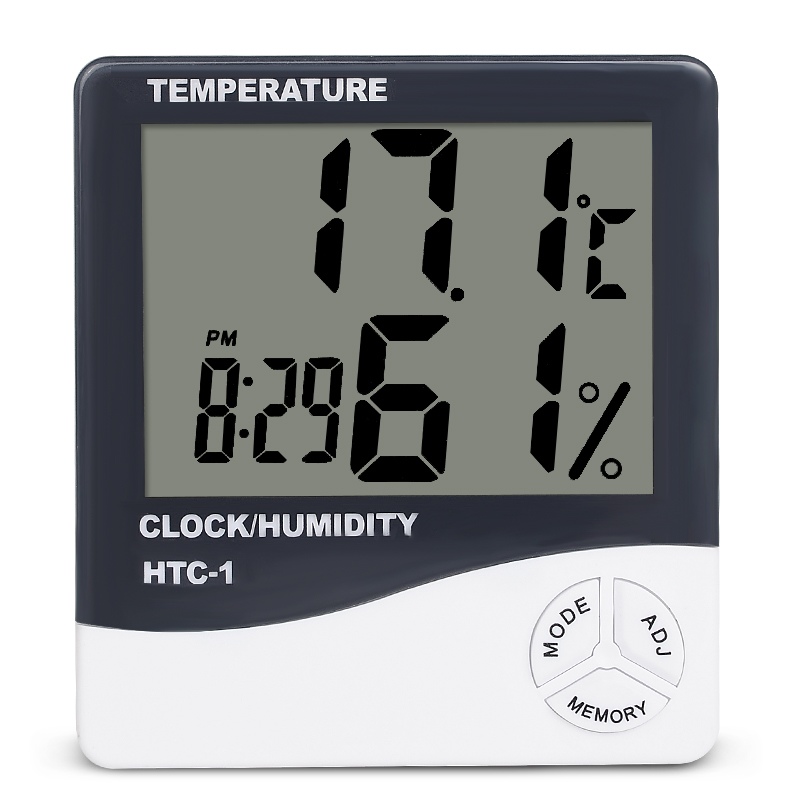 HTC-1 LCD Digital Thermometer Hygrometer Indoor Electronic Temperature Humidity Monitor