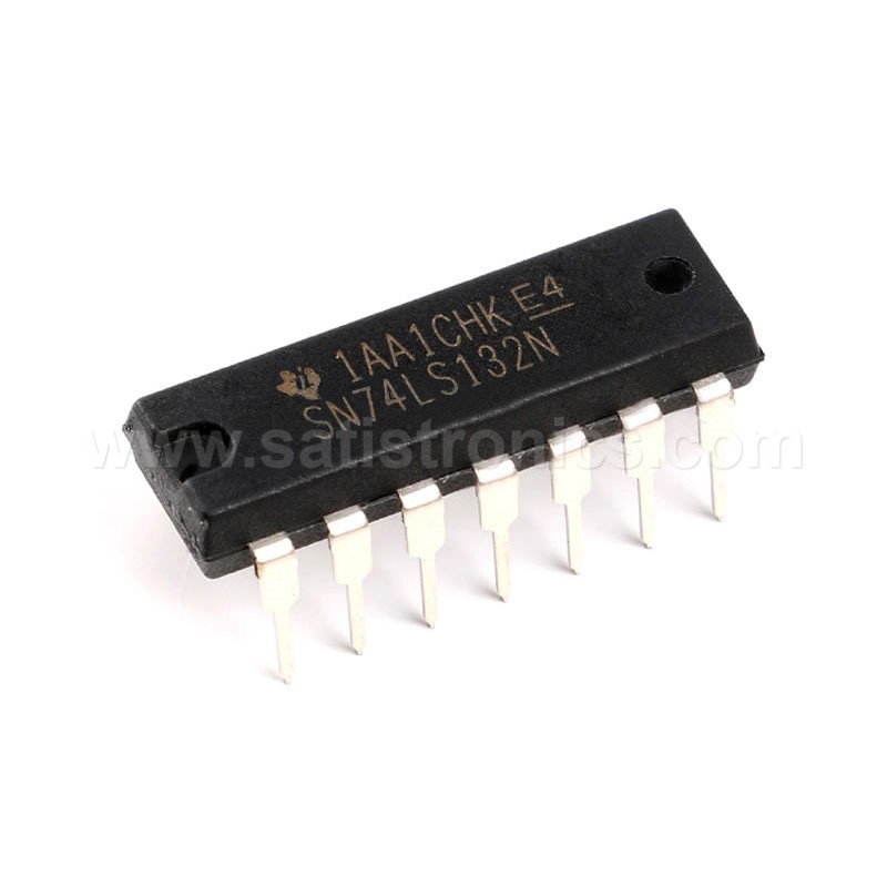 TI 74LS132 IC Quad 2-Input Positive NAND Schmitt Triggers DIP-14