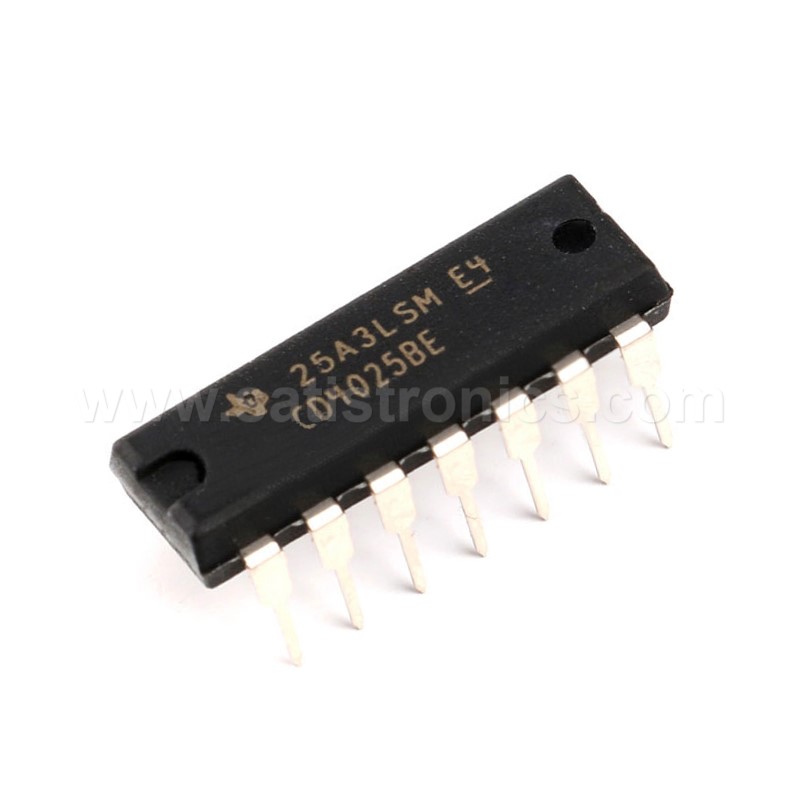 TI CD4025BE DIP-14 CMOS NOR Gates