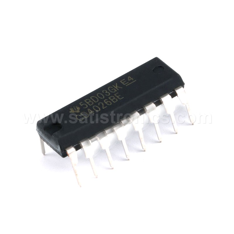 TI CD4026BE IC CMOS Counters Decade/Divider DIP-16