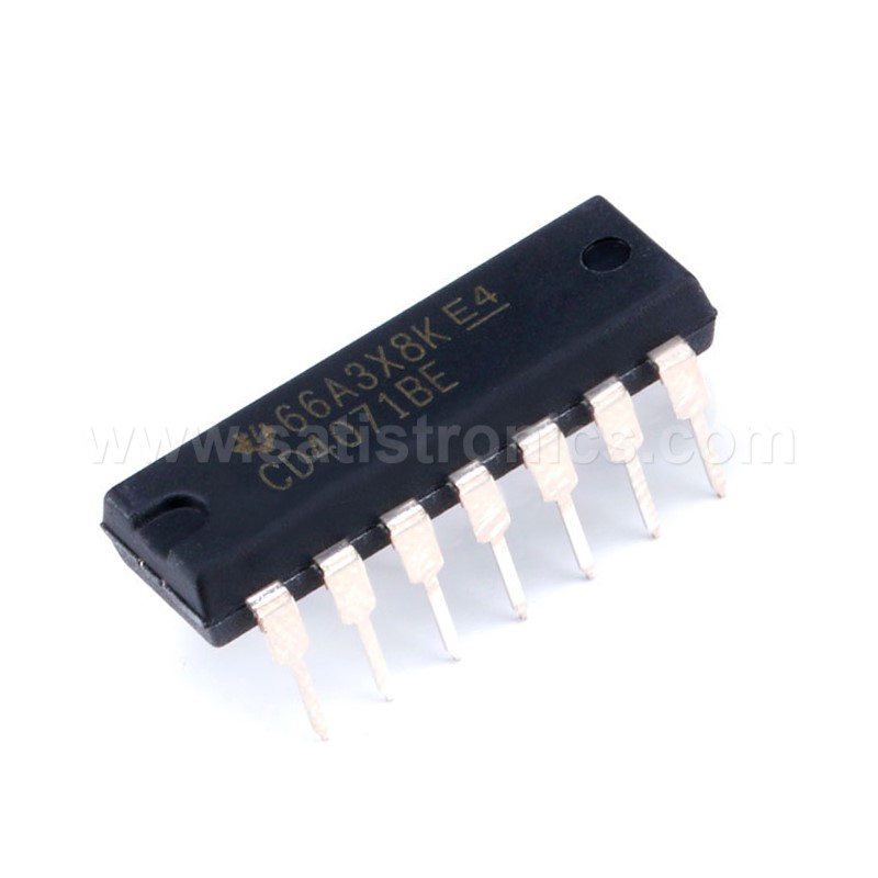 TI CD4071BE DIP-14 CMOS OR GATES