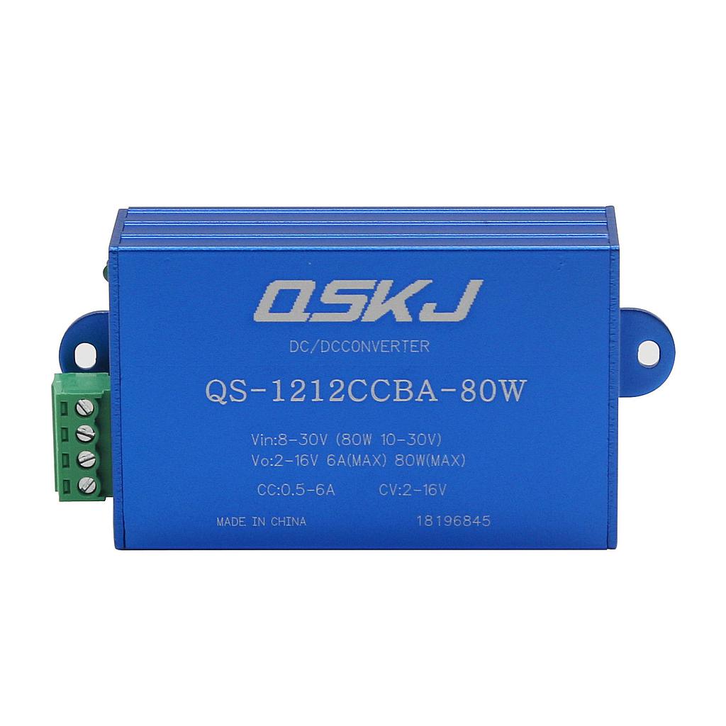 DC-DC Power Supply 8-30V to 2-16V Auto Boost Buck Converter CC CV Charger QS-1212CCBA-80W