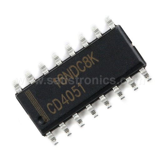 4051 SOP-16 SMD 8-Channel Analog Multiplexer/Demultiplexer