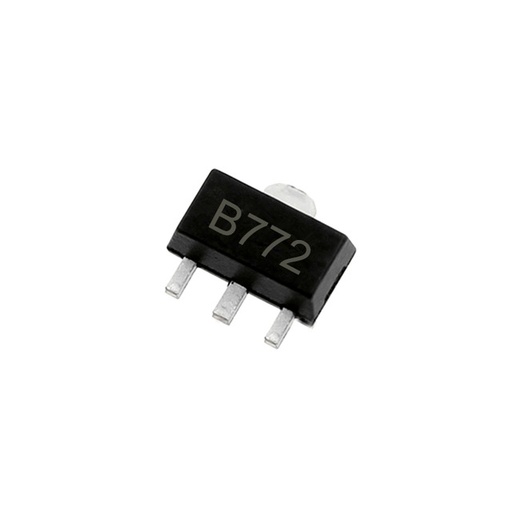 B772 SOT-89 Triode Transistor PNP -30V/3A SMD lot(5 pcs)