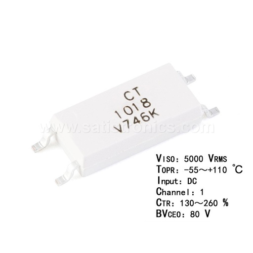 CT Micro CT1018(V)(T1)-W SOP-4 Optocouplers Compatible EL1018