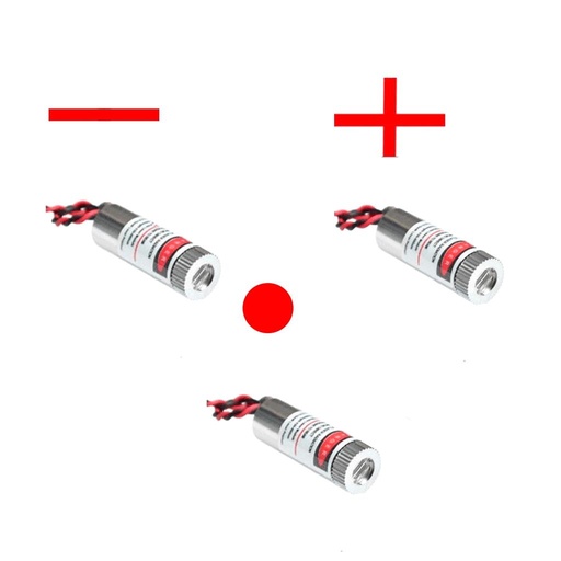 Mini Laser Dot/Line/Cross Diode Module Head Red 650nm 9mm 5mW