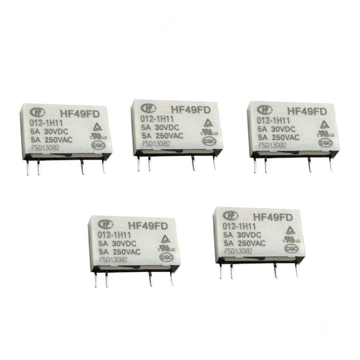 Hong Fa 4 Pin Relay HF49FD- 005 012 024-1H11 5A