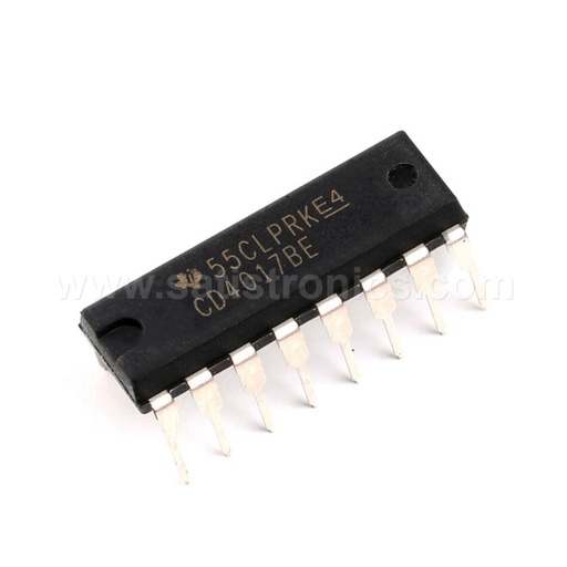 TI CD4017BE Decade Counter Divider IC