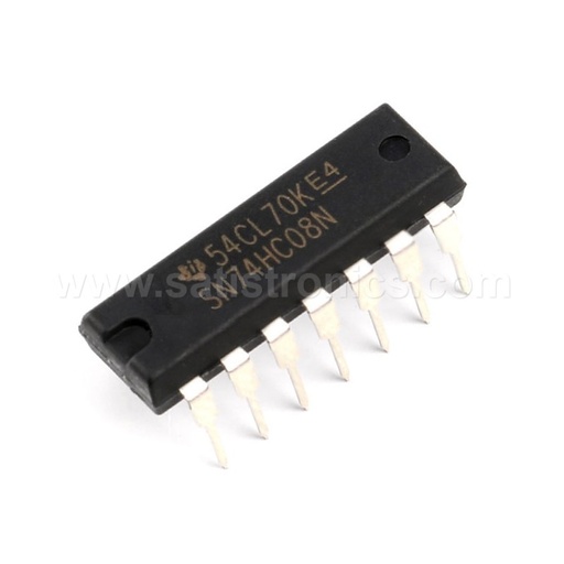 TI SN74HC08N Quad 2-input AND gate IC DIP-14P 