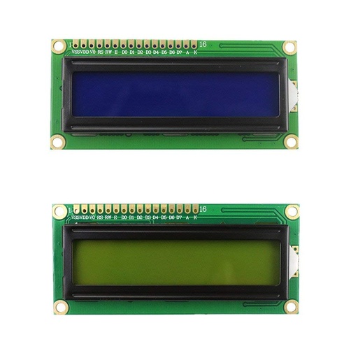 1602 16x2 LCD Display Screen Module 3V/5V Blue/Yellow-Green for Arduino